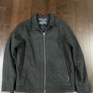 Abercrombie & Fitch Charcoal Quilted Jacket